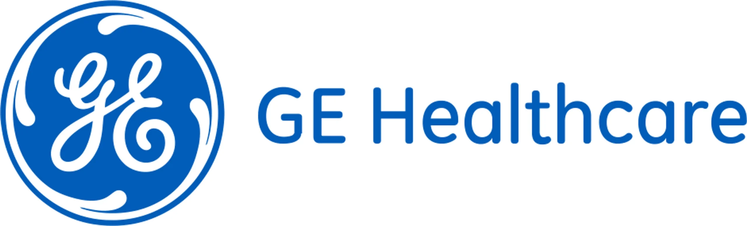 GE HealthCare logo representing medical technology and clinical patient monitoring solutions.