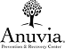 Anuvia Prevention & Recovery Center logo featuring a green tree and human figure, representing the organization featured among VirtuAlly's healthcare partners.